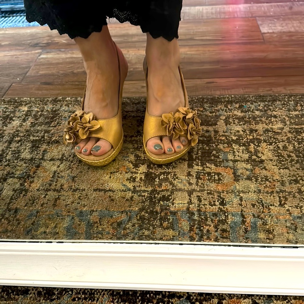 Born Concept Gold Shoes
